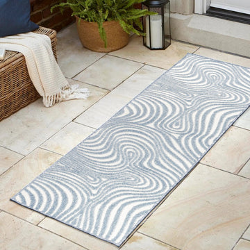 Maribo Abstract Groovy Striped Area Rug